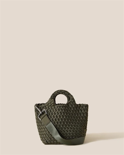 NAGHEDI ST. BARTHS PETIT TOTE OLIVE
